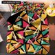 thumbnail image 1 of Irregular Geometry Duvet Cover Bohemian Style Bedding Set for Kid Teens Adult Modern Art Polyester Quilt Cover Bed Sheets, 1 of 5