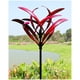 thumbnail image 1 of Molino de viento giratorio Cyan Oasis 208 cm metal rojo burdeos, 1 of 9
