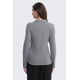 thumbnail image 3 of Polera Mujer Con Botón Gris Melange, 3 of 4