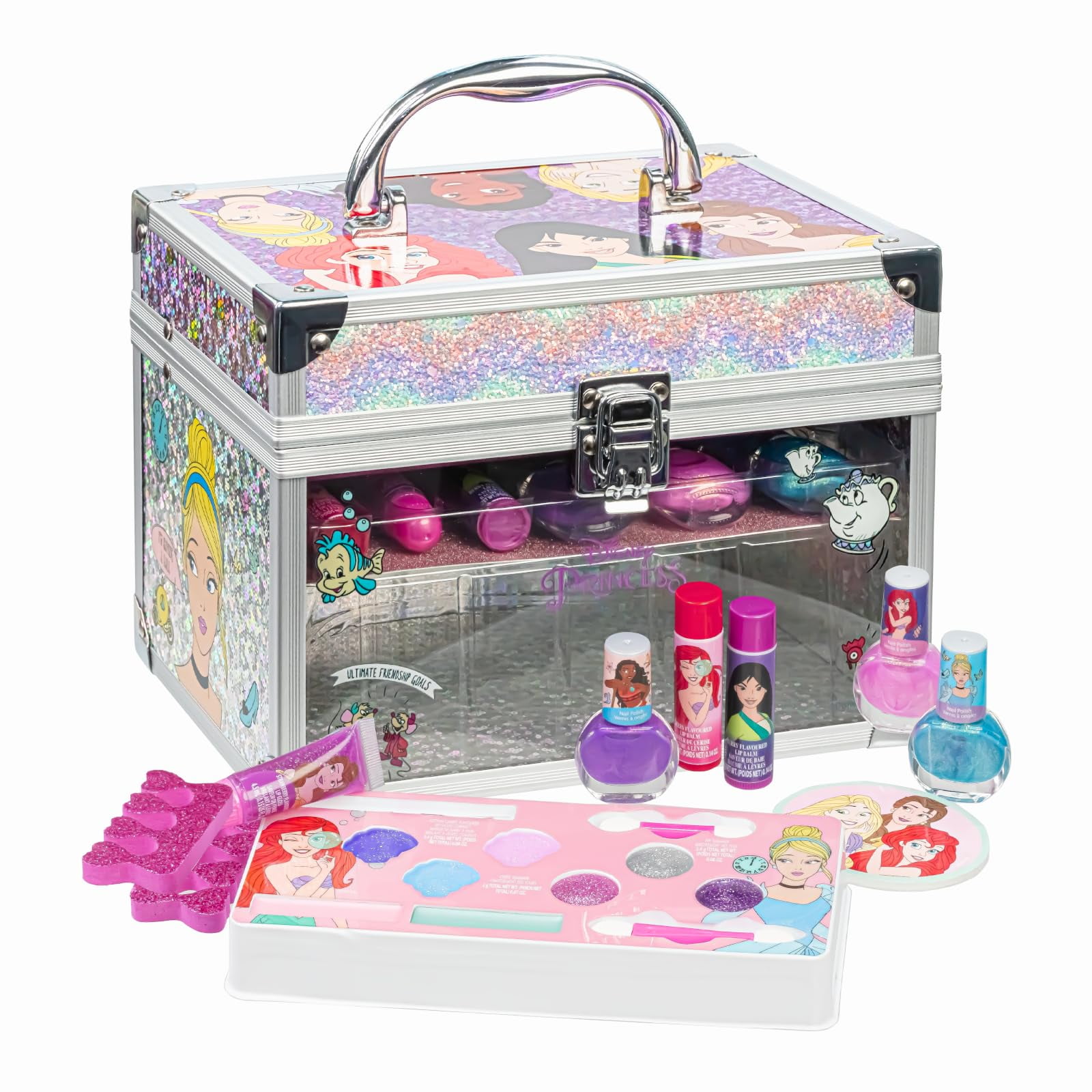 Set De Maquillaje Townley Girl Disney Princess Con Funda De Tren