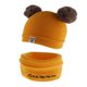 thumbnail image 1 of 2 unids conjunto bebé invierno cálido sombrero de punto infantil niño pom gorro gorro amarillo, 1 of 4