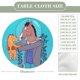 thumbnail image 2 of Bojack Horseman theme Fitted Round Tablecloths Elastic Edged Table Covers Waterproof Table Cloth For Kitchen Holiday Party Tables Decor 150cm, 2 of 6