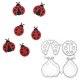 thumbnail image 1 of Troqueles de metal hinana Mariquita 6,2 × 6 cm para scrapbooking y relieve, 1 of 5