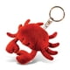 thumbnail image 1 of Llavero de peluche con forma de cangrejo rojo con forma de rompecabezas, 10 cm, 1 of 7