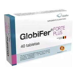 Farmoquimica - Globifer Forte Plus 40 Tab (Hierro Hermico+ Ac Folico + B12)