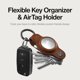 thumbnail image 2 of Llavero KEY SMART Soporte para AirTag de Cuero Marrón, 2 of 9