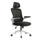 thumbnail image 4 of Silla Ergonómica Oficina Soporte Lumbar Ajustable Giratorio Blanco, 4 of 8