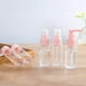 thumbnail image 4 of Juego de 11 botellas de viaje para artículos de tocador, tamaño viaje, a prueba de fugas, con bolsa con cremallera, para líquidos, loción, champú, crema y jabón., 4 of 5