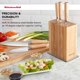 thumbnail image 2 of Bloque de cuchillos KitchenAid 6 piezas de acero Damasco, 2 of 8