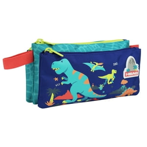 Estuche Infantil Triple Celerio Mix Dinos Azul Head