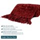 thumbnail image 4 of Manta PAVILIA de chenilla roja borgoña, 100% poliéster, 4 of 7