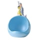 thumbnail image 4 of Girl Dolphin Storage Bowl Estatua Contenedor Para La Decoración De La Sala De Estar Azul, 4 of 5