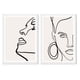 thumbnail image 1 of Set de Cuadros Mujer Minimal Rostro con Marco Blanco 50x40 CM, 1 of 1