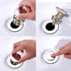 thumbnail image 2 of Filtro de desagüe universal para lavabo de 35 mm, filtro de desagüe emergente para lavabo, tapón de desagüe con cesta, accesorios para filtro de rebote, 2 of 8