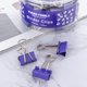 thumbnail image 5 of Clips de sujeción FUDAO FAMILY 19 mm Morado 50 piezas, 5 of 6