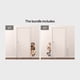 thumbnail image 1 of 1 Sheet, 3D Simulation Small Cat Dog Waterproof Wall Sticker, Door Decal Door Sticker, Door Wallpaper For Home Decor, 1 of 3