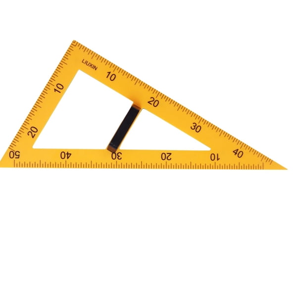 Regla de enseñanza multifunción, equipo de geometría de matemáticas, tamaño grande, herramienta de geometría de dibujo de números grandes para pizarra triangulo de 60 grados