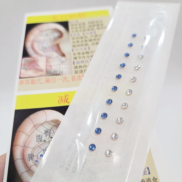 Weight Loss Beauty Health Care New Crystal Ear Acupuncture Point Pressing Magnetic Ear Plaster Auricular Therapy Ear Seeds