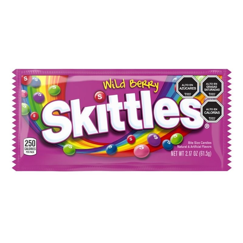 Caramelos Masticables Sabor Wildberry 62 g Skittles