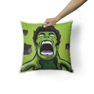 Creango - Cojin Decorativo Hulk Marvel Comic Superheroe