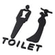 thumbnail image 2 of Letrero Para WC, Letrero Para Ba?o, Decoración, Tablero, Se?alización, Letrero Para Puerta De Ba?o Masculino Y Femenino, Universal S, 2 of 5