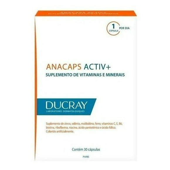 Ducray Anacaps Activ+ 30 Cápsulas