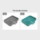 thumbnail image 1 of Extend the Life of Your Soap with our Premium Soft Silicone Soap Dish - Self Draining Soap Tray for Shower, Bathroom, Kitchen, and Bathtub - Keep Soap Dry and Clean with Easy to Clean Design - 1pc Bat, 1 of 5