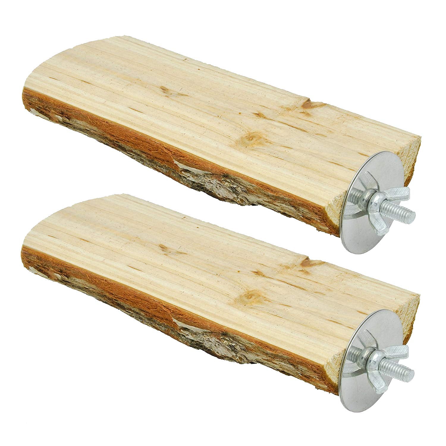 Percha de madera para pájaros Niteangel 18 cm (2 unidades)