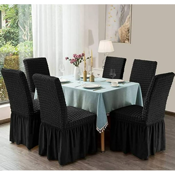 Set De 6 Und. Fundas Turcas Sillas Negro