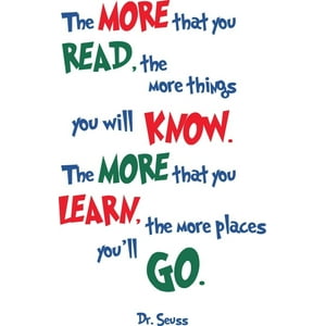 Rienda Libre Graphics - Decomural The More You Read Dr Seuss Ws-51030