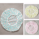 thumbnail image 4 of 3 gorros de plástico EVA impermeables, elásticos y reutilizables para el cabello, para salón de belleza, spa, baño, con banda elástica de encaje y estampado floral, protección ambiental., 4 of 8