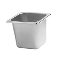 Magideal - Sartén Para Comida De Catering De Acero Inoxidable, Tamaño 1/6, Para Cena De Buffet, Servicio De Comida, Sartenes De Hotel Para Preparación De Buffet, , L L