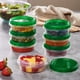 thumbnail image 2 of PLASTICPRO Set de 6 Recipientes de Almacenamiento de Alimentos con Tapa de Rosca Verde - 237 ml Reutilizables para Preparación de Comidas - Aptos para Congelador y Microondas - Plástico Verde, 2 of 8