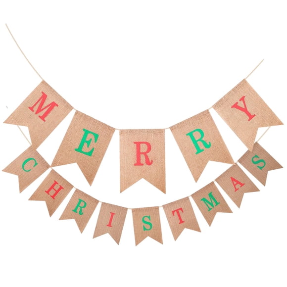 Feliz Navidad Banner Props Banderines Navideños Para Celebraciones De Bodas Navidad Estilo B
