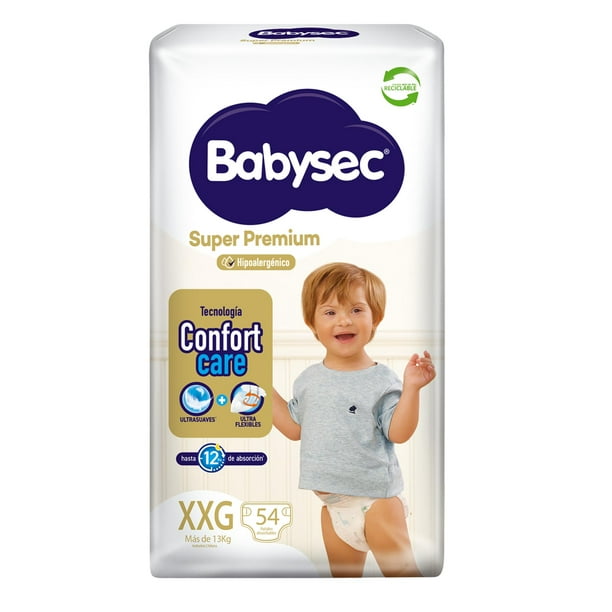 Pañales Bebé Babysec Super Premium Cuidado Total 54 Un Xxg | Lider