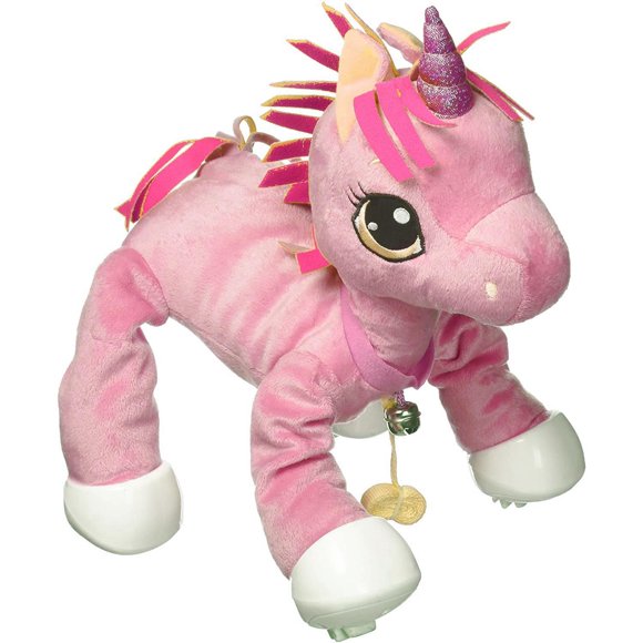 Peppy Pets Pink Unicorn Toy Bouncing Interactive Pet No