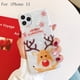 thumbnail image 1 of Pearl Marble Christmas Case,Glitter Soft TPU Shell Pattern 3D Cute Cartoon Snowman Bear Santa/Elk Flexible Festival Gift Phone Case For,iPhone13/13Mini/13Pro/13ProMax ,iPhone12/12Mini/12Pro/12ProMax,, 1 of 3