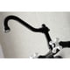 thumbnail image 4 of Grifo de cocina Kingston Brass Vintage 6, montaje en pared, negro mate, 4 of 8