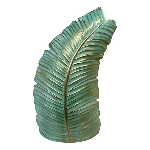 Figura Decorativa Adorno Hoja Tropical Estatua Jhn