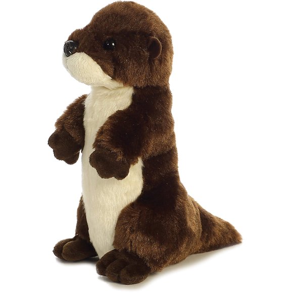 Mini-Flopsie™ River Otter con forma de animal de peluche Aurora®, 20 cm