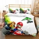 thumbnail image 1 of Ma-rio 3 Pcs Comforter Set with 2 Pillowcases,Mari-o Bedding Set Sheet Set for Kids Adults,All Season Lightweight, 1 of 5