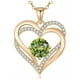 thumbnail image 1 of Collar HESHPAWS Love Pendant  con Birthstone Zirconia y Caja de Regalo, 1 of 5