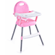 thumbnail image 1 of Silla De Comer Bebé Plegable 3 En 1 Bebesit Fold Bandeja Ajustable Con Arnés Rosa, 1 of 7