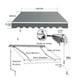 thumbnail image 2 of Toldo con Brazo Retractil 6X3 mts Gris, 2 of 2