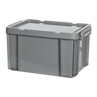 Magideal - Caja De Almacenamiento Apilable Del Estante De Los Pp De Los Compartimientos De Almacenamiento Durables Fuertes De Los Compartimientos De Almacenamien Gris