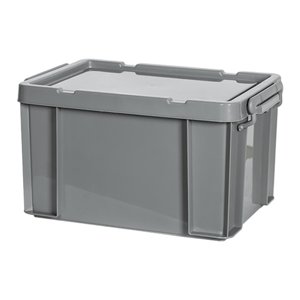 Magideal - Caja De Almacenamiento Apilable Del Estante De Los Pp De Los Compartimientos De Almacenamiento Durables Fuertes De Los Compartimientos De Almacenamien Gris