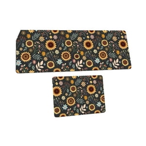 Teng Fei - Tapetes Decorativas Cocina Antideslizante Diseño Girasol