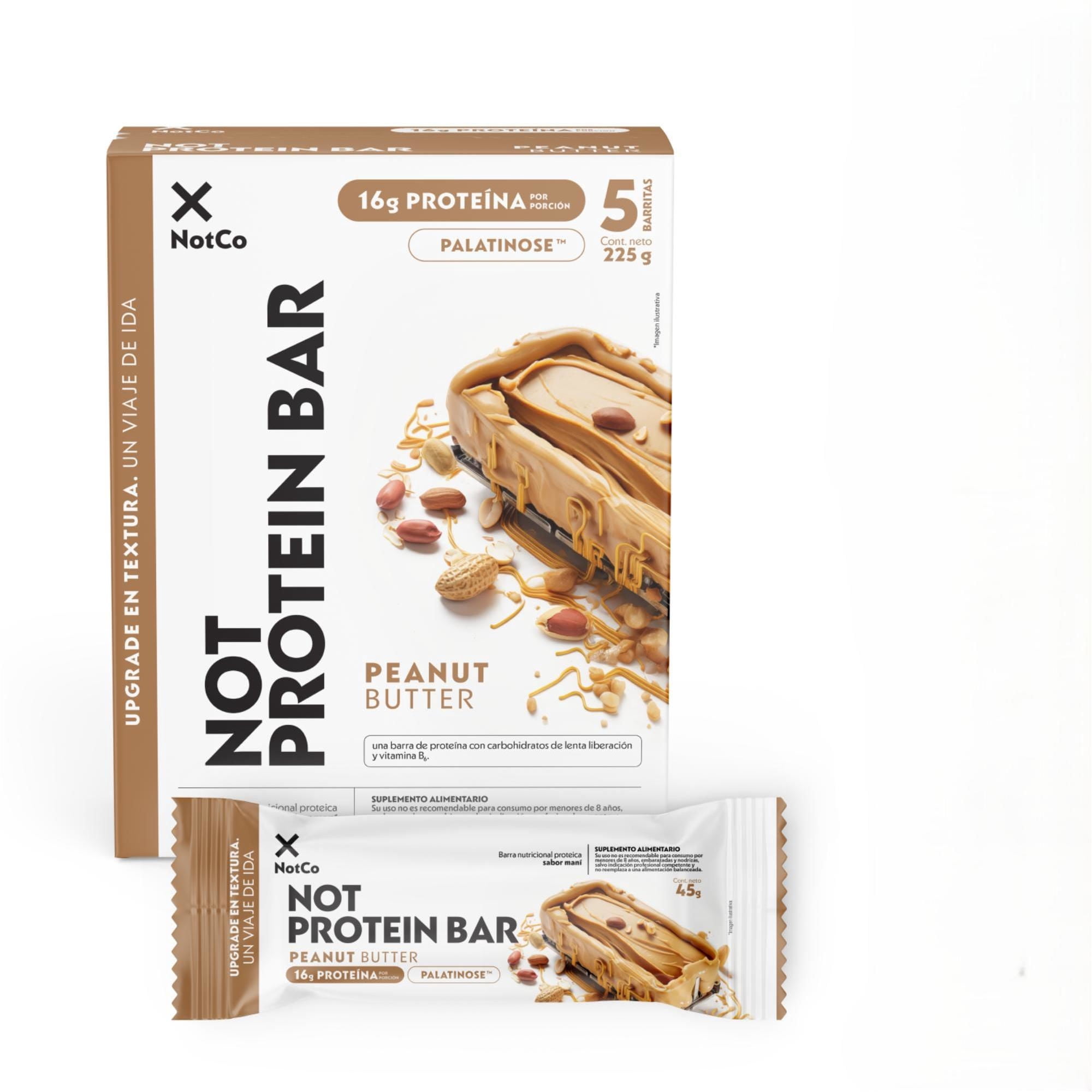 Barra De Proteína Chocolate Y Mantequilla De Maní 225 g NotCo
