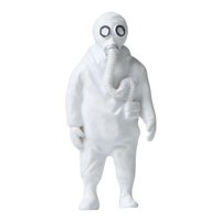 Magideal - De Personas En Miniatura De Resina, Muñeca De Juguete Para Niños Pintada Para Callejera, Kits De Construcción Diy, Ornamento De Carrete Trabajador De Laboratorio Blanco