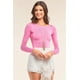 thumbnail image 1 of Body Liso Ajustado de Manga Larga con Cuello Redondo, 1 of 5